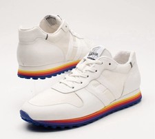 Scarpe HOGAN H86RUN Sneakers UK 9.5 US 10.5 EU 43.5 Contrast Leather Rainbows