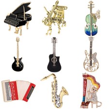 Spilla violino smaltata tono