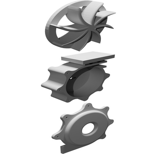 Turbina rotore per - turbina, 12v