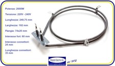 Resistenza Circolare 2000W Forno Elettrico Ventilato Hotpoint Ariston Whirlpool 