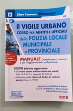  libro manuale concorsi della polizia locale municipale e provinciale 2018