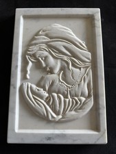 Bassorilievo Madonna con Bambinello in marmo di Carrara
