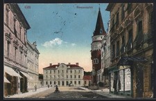 Cilli, Bismarckplatz, cartolina 1917 