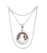 Collana ciondolo cammeo - collana,