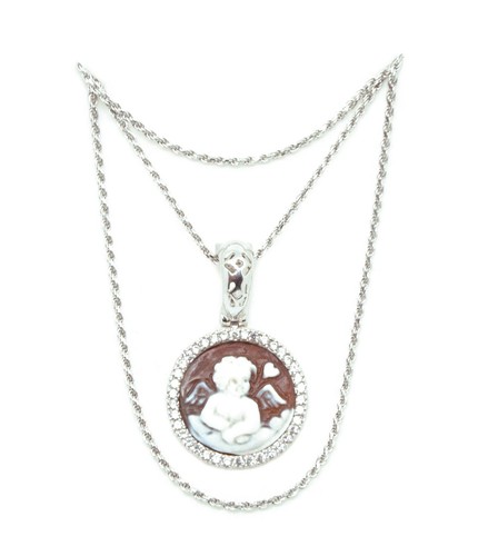 Collana ciondolo cammeo - ciondolo,