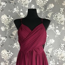 ABITO LUNGO ROSSO BORDAUX LOOK