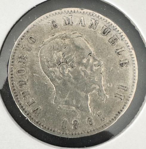 Lira 1861 regno d - 1, f