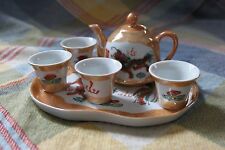 MINI SERVIZIO DA SAKE IN CERAMICA PROV. ORIENTALE BICCHIERI VASSOIO TEIERA