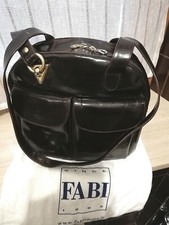 Borsa FABI donna vera pelle  made in Italy marrone scuro.