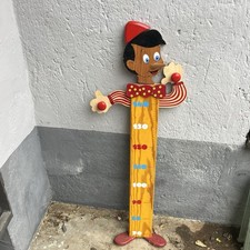 Pinocchio Metro Misura Bambini Da Parete In Legno Italy