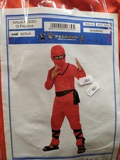COSTUMI NINJA ROSSO VESTITI