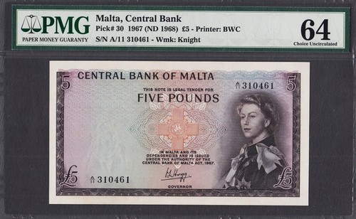 Malta sterline 1967 nd - malta, 5