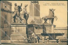 Roma Città Palazzo Quirinale Obelisco Castore Polluce cartolina MX2167