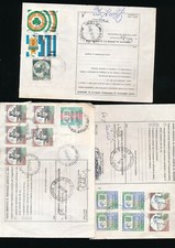 STORIA POSTALE 1993/94  LOTTO 6 BOLLETTINI SPEDIZIONE PACCO ORDINARIO  F/1288