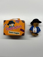 Orso Paddington Bear blu color Vintage Fiammiferino con valigia 1976