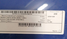 96315223 Cofano ant.  CHEVROLET (DAEWOO) MATIZ (M100) 800 SE Ber. 5p/b/796cc