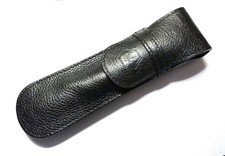 PORTAPENNE,  in pelle nera