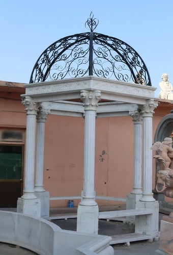 Gazebo marmo con - in, cupola