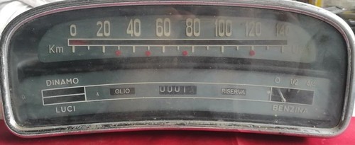 Quadro strumenti fiat 1100 - quadro,
