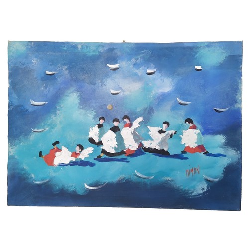 Dipinto olio tela - su,