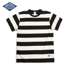 NON STOCK Retro Men's Striped Short Sleeve T-Shirts Basic Cotton Casual Shirt