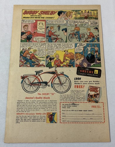 Pubblicità bicicletta shelby - pubblicità,