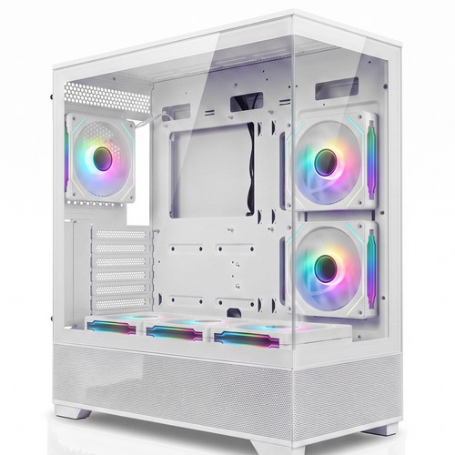 Case gaming rgb bianco - case,
