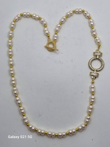 Collana perle fiume - in,