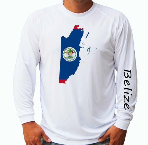 Shirt bandiera belize - t-shirt, mappa