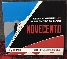 NOVECENTO Audiolibri Alessandro Baricco Letto da Stefano Benni AudioLibro CD Mp3