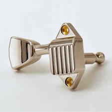 Meccaniche Kluson Waffleback 3+3 Nichel 18:1 Pulsante Metallo Keystone