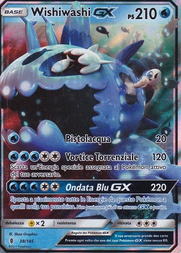 Carta pokemon wishiwashi gx - -,
