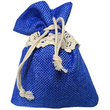 10 Pz Sacchetto stoffa juta