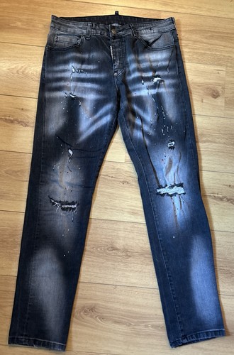Jeans uomo dsquared2 nero - jeans,