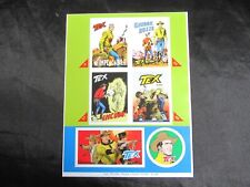 ADESIVI TEX 70 ANNI DI UN MITO FOGLIO GADGET ADESIVO TEX WILLER 4--24--37--49