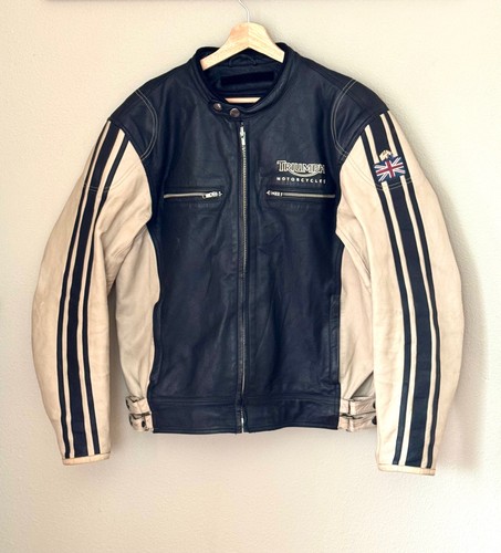 Giacca pelle triumph motos - pelle,