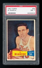 1957 Topps #59 Al Bianchi Rookie Card - Syracuse Nationals - PSA 7