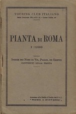 Pianta di Roma (1:12000). Indice dei Nomi di Vie, Piazze, ed Edifici contenuti n
