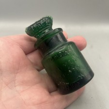 NICE VICTORIAN CROWN PERFUMERY LONDON PERFUME BOTTLE WITH CROWN SHAPED STOPPER