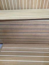 Baule/Panca Iroko gommata in