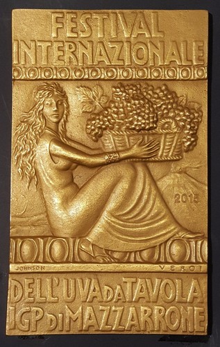 Targa bronzo dorato di - in,
