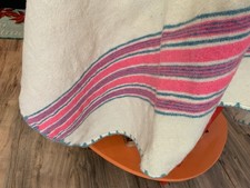 Coperta lana vintage rosa