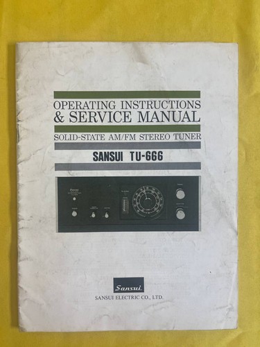Sansui 666 istruzioni - tu-666, e
