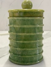 VASETTO CON COPERCHIO IN ALABASTRO   MADE IN ITALY NUOVO DA FALLIMENTO