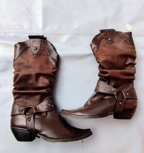 Stivali donna cowboy pelle - donna,
