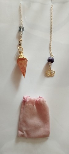 Pendolo quarzo rosa - pendolo, in