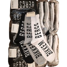 Calze Uomo Bikkembergs Originali - 3 Paia - Sportive Cotone - Nero Bianco Grigio
