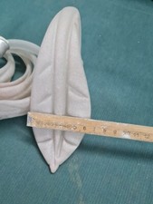 5 FOGLIE IN VETRO PER LAMPADARI - CON BUSSOLOTTO - NUOVE