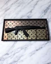 Quadro Specchio “AK-47 Luxury Edition” – Arte Moderna Pop & Fashion