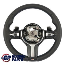 BMW X3 F25 X4 F26 X5 F15 Volante Riscaldato NUOVO NERO Pelle M Sport Pagaie